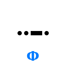 Обозначение буквы Ф в азбуке Морзе