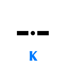 Обозначение буквы К в азбуке Морзе