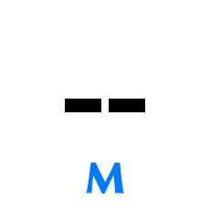 Обозначение буквы М в азбуке Морзе