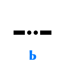 Обозначение буквы Ь в азбуке Морзе